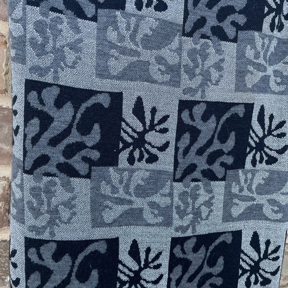 Vintage 60s Goldworm knit abstract print black and silver dress - Picture 14 of 15